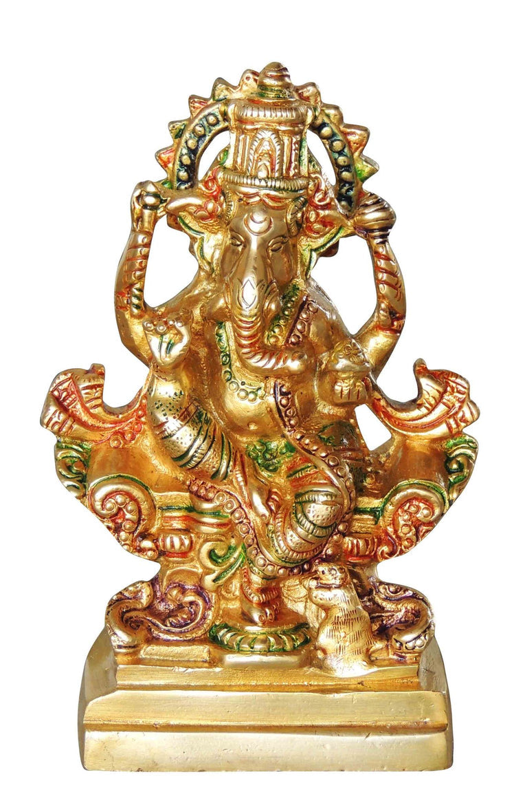 Brass Ganesh Ji God Idol Statue