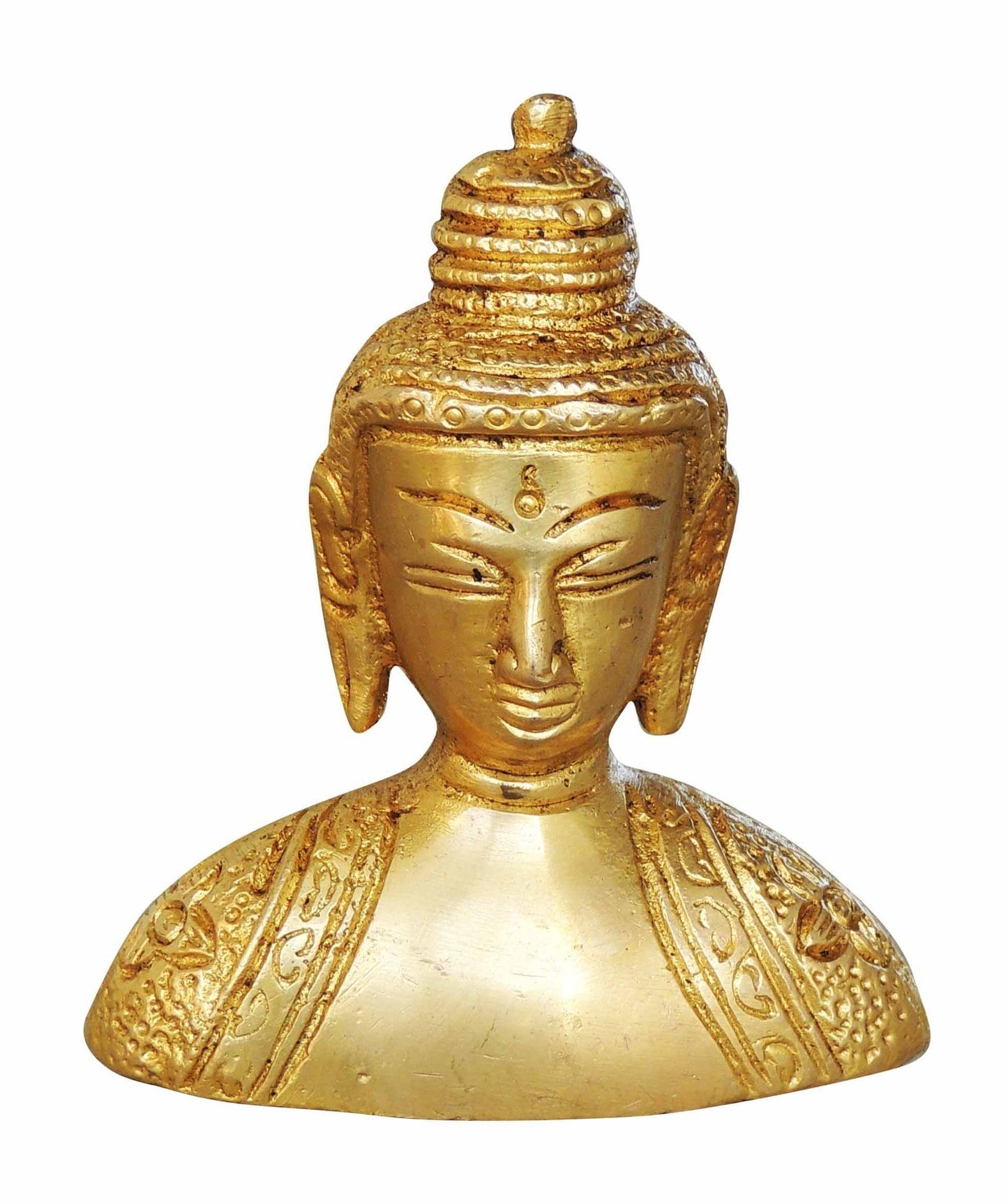 Brass Buddha Half Statue