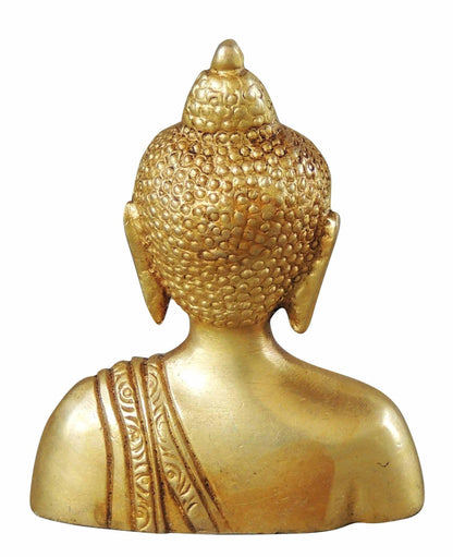 Brass Buddha Half Statue