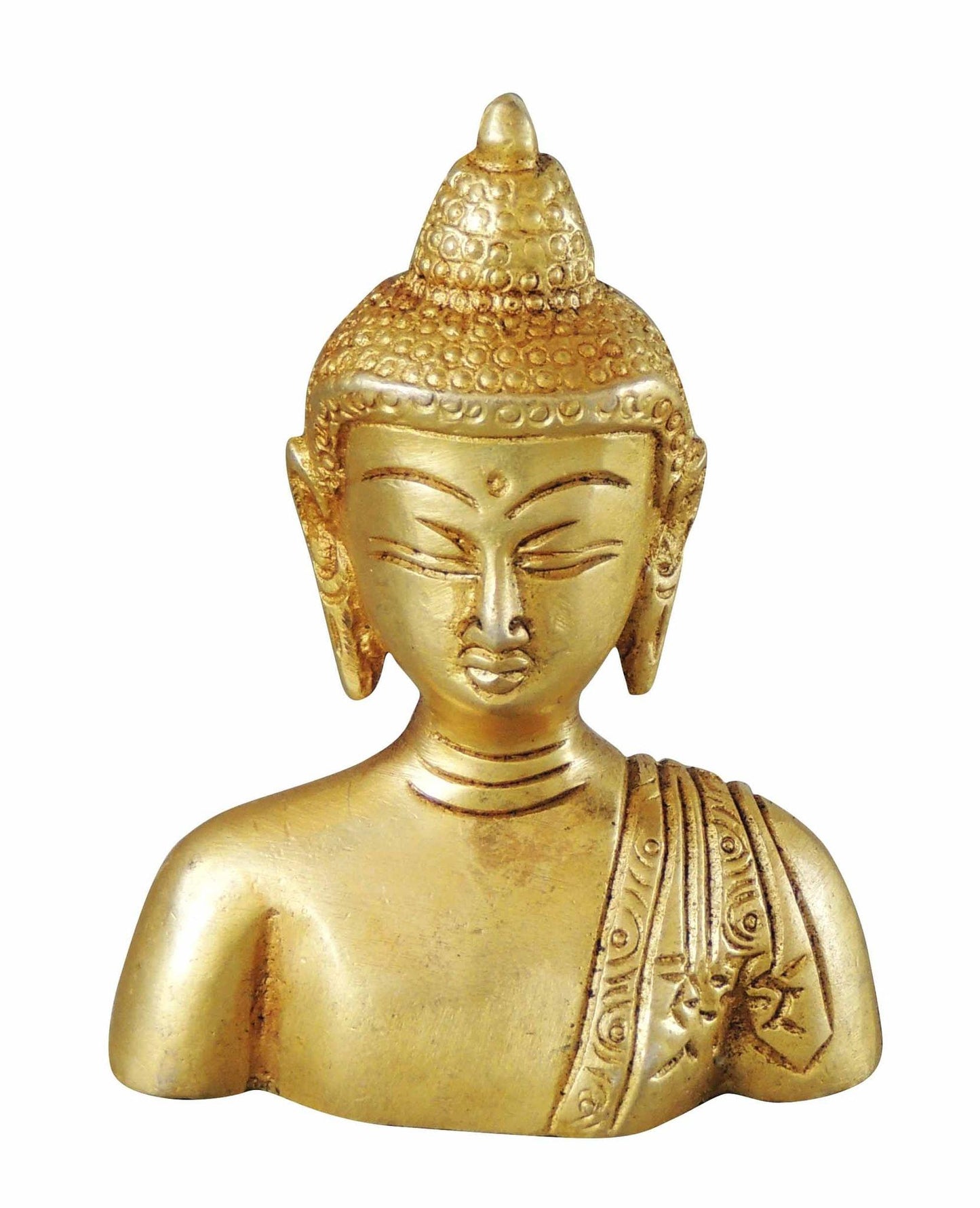 Brass Buddha Half Statue