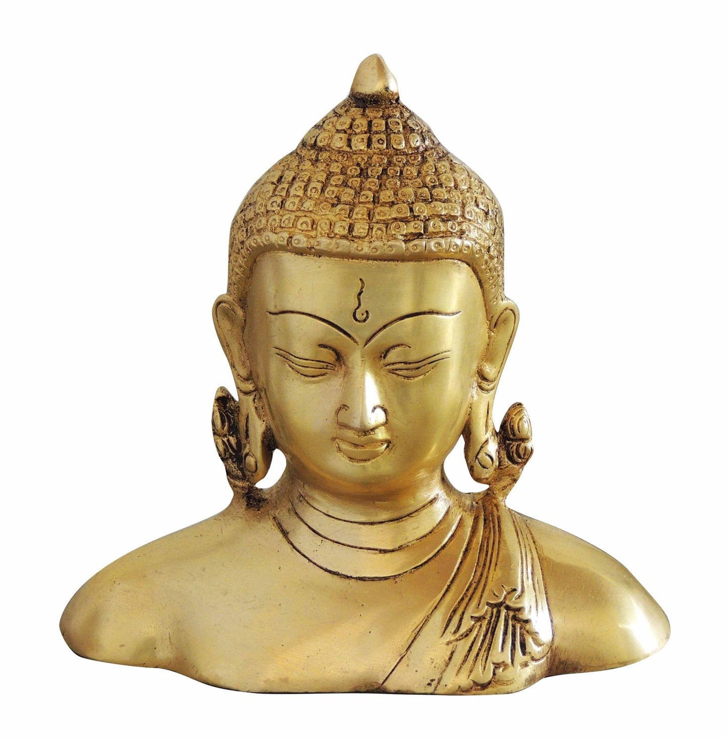 Brass Buddha Half Statue