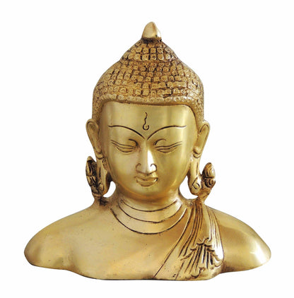 Brass Buddha Half Statue