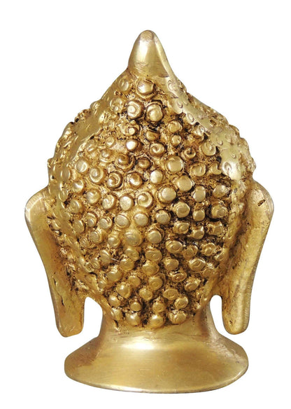 Brass Buddha Head Statue