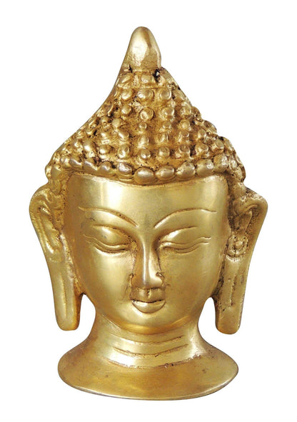 Brass Buddha Head Statue