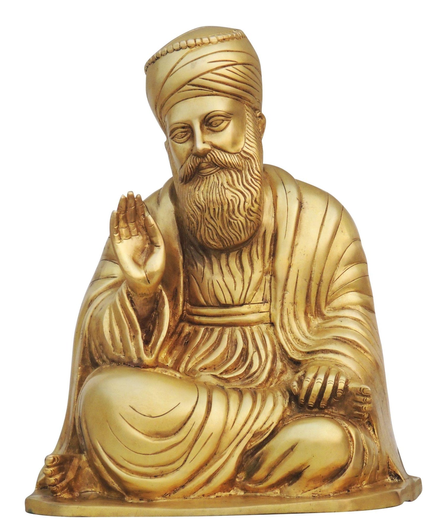 Brass Guru Nanak Statue