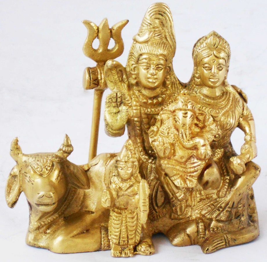 Brass Shiv Parivaar Statue