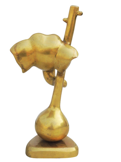 Brass Guitar With Ganesh Statue