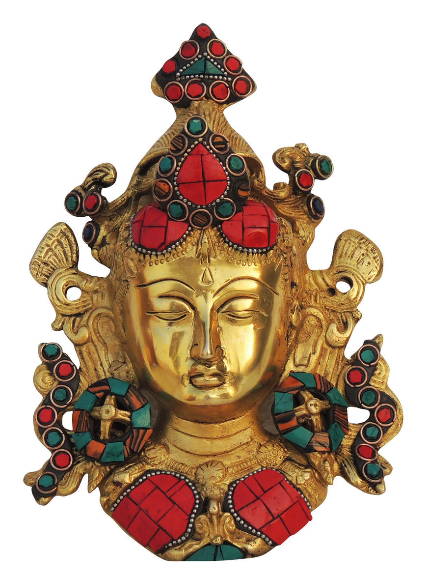 Brass Tara Mask Statue