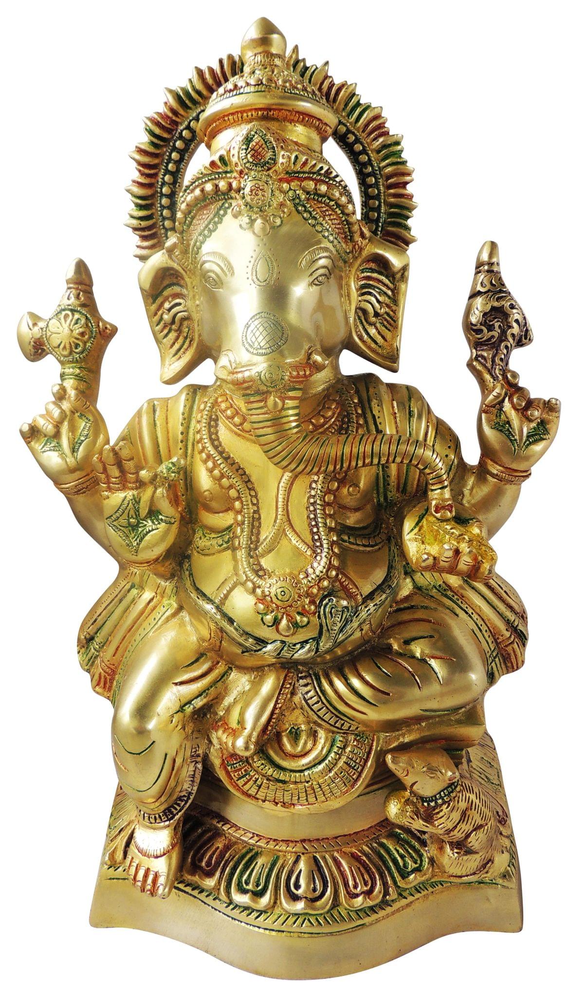 Brass Ganesh Ji Statue