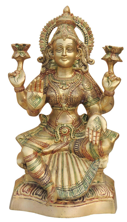 Brass Lakshmi Ji statue Idol