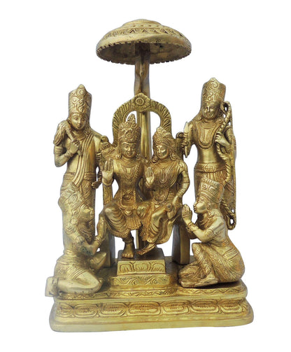 Brass Ram Darbar God Idol Statue