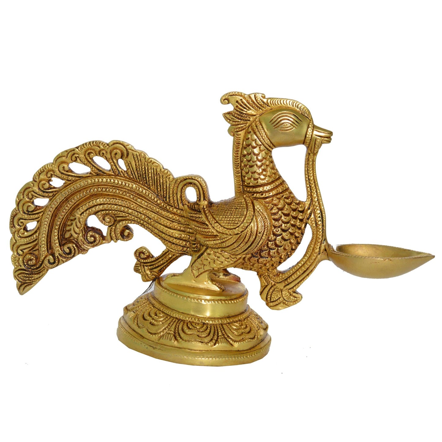 Brass Cock | Murga Oil Lamp Deepak