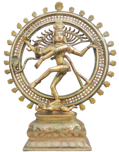 Brass Nataraja God Idol Statue