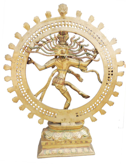 Brass Nataraja God Idol Statue