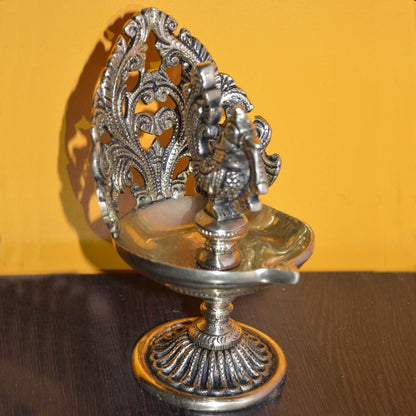 Brass Cock Murga Oial Lamp Deepak