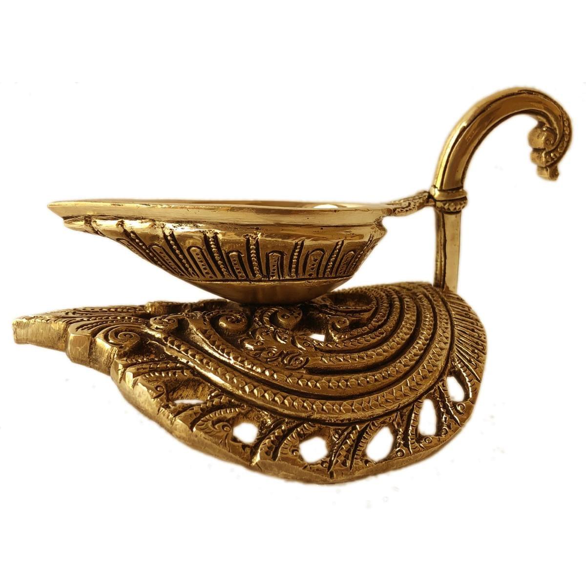 Brass Decor Duck Shape Oil Lamp Deepak