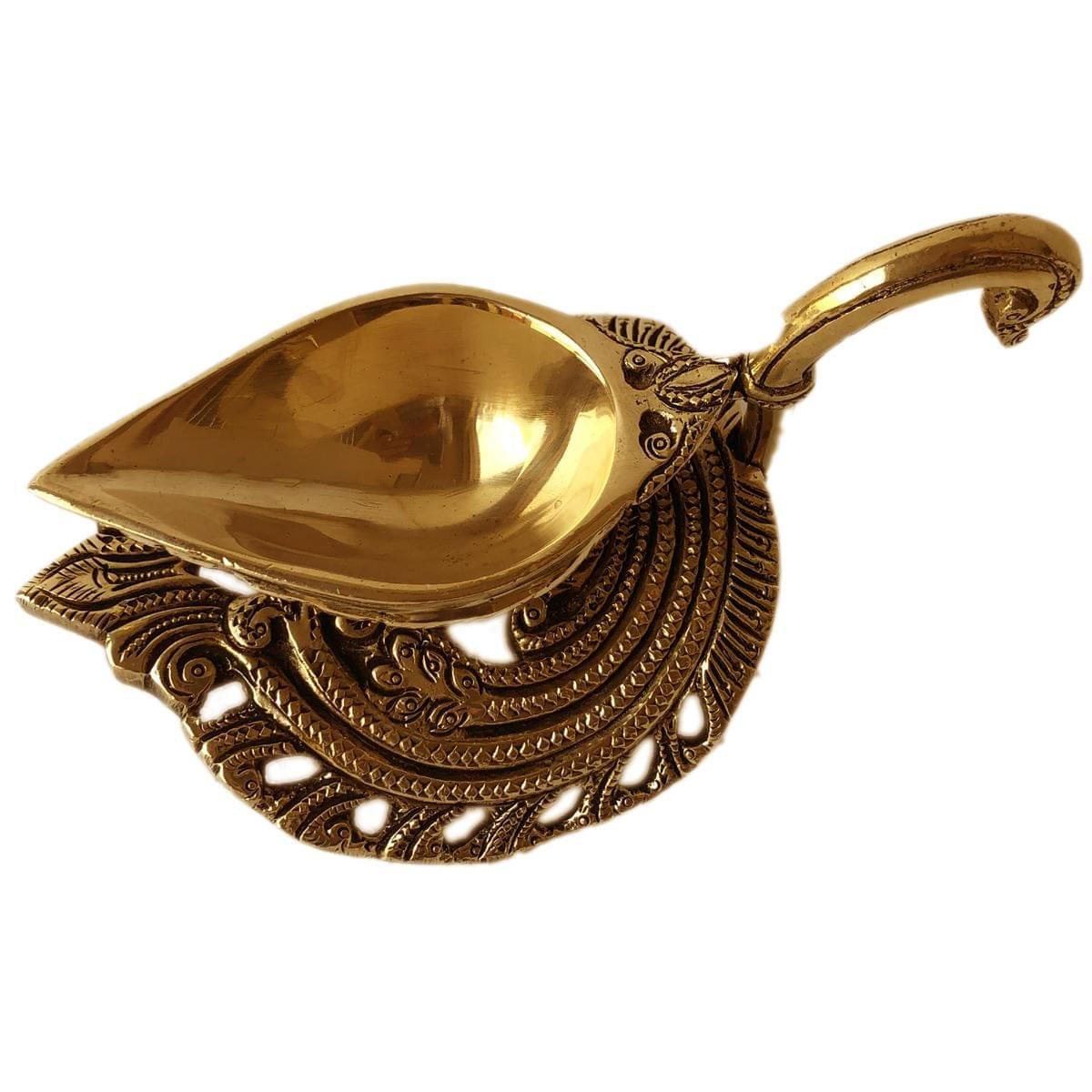 Brass Decor Duck Shape Oil Lamp Deepak