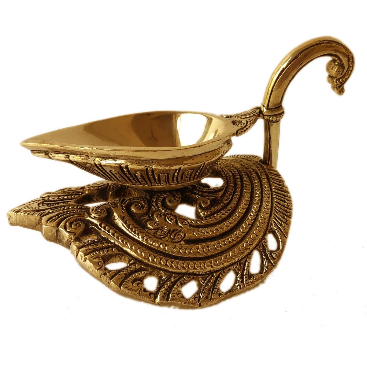 Brass Decor Duck Shape Oil Lamp Deepak