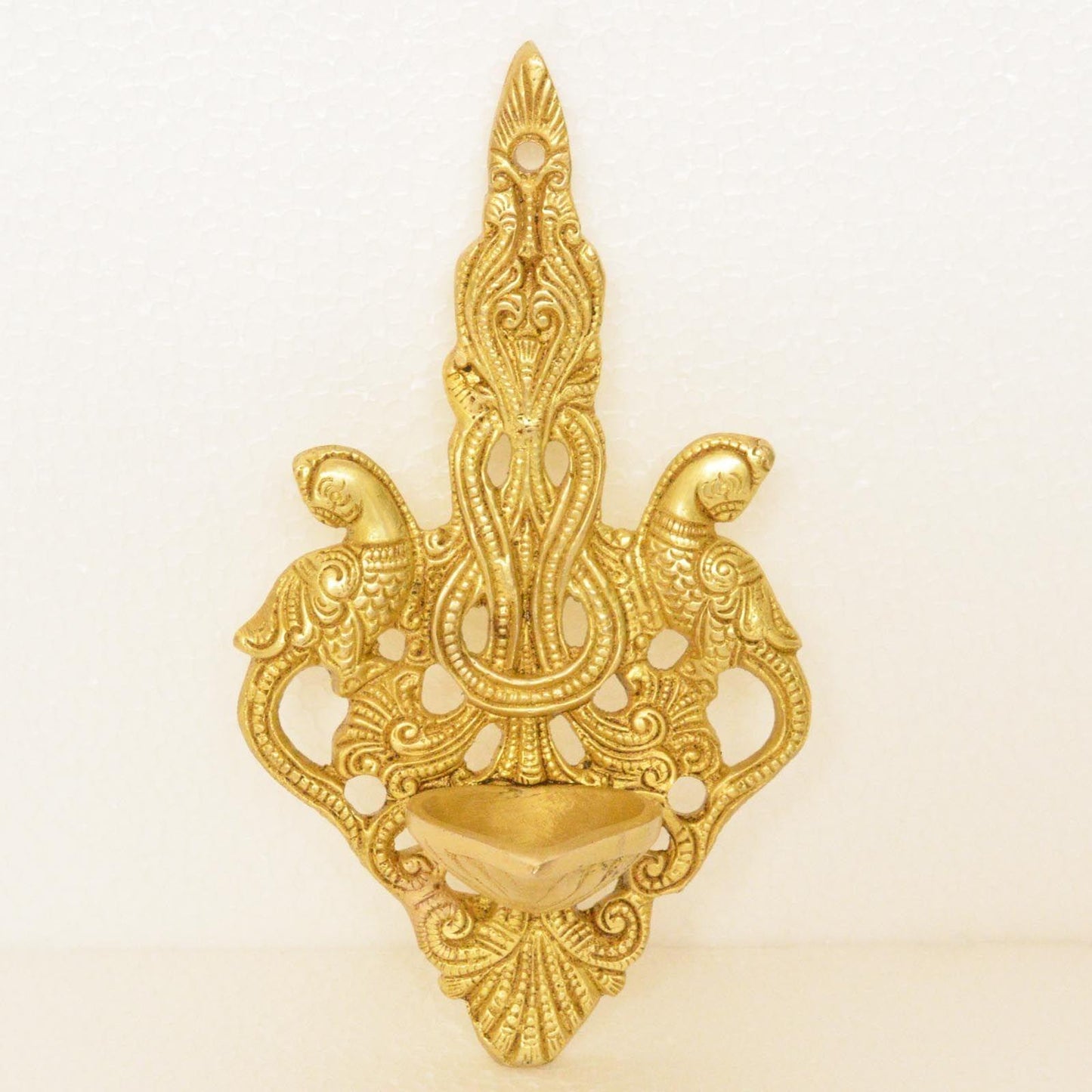 Brass Wall Decor Oil Lamp Deepak