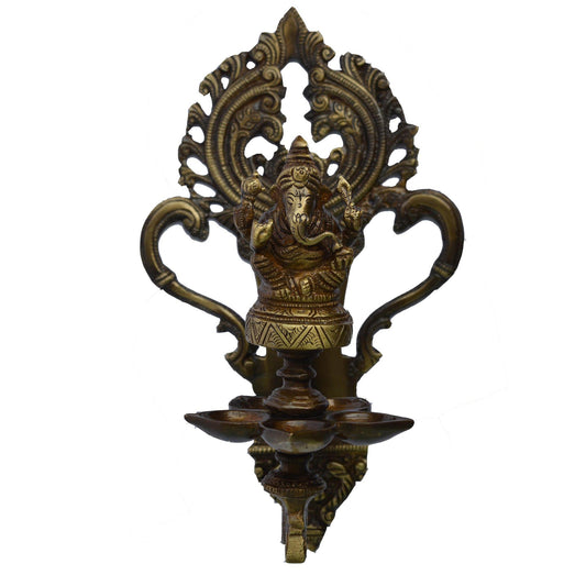 Brass Lord Ganesh Oil Lamp Deepak