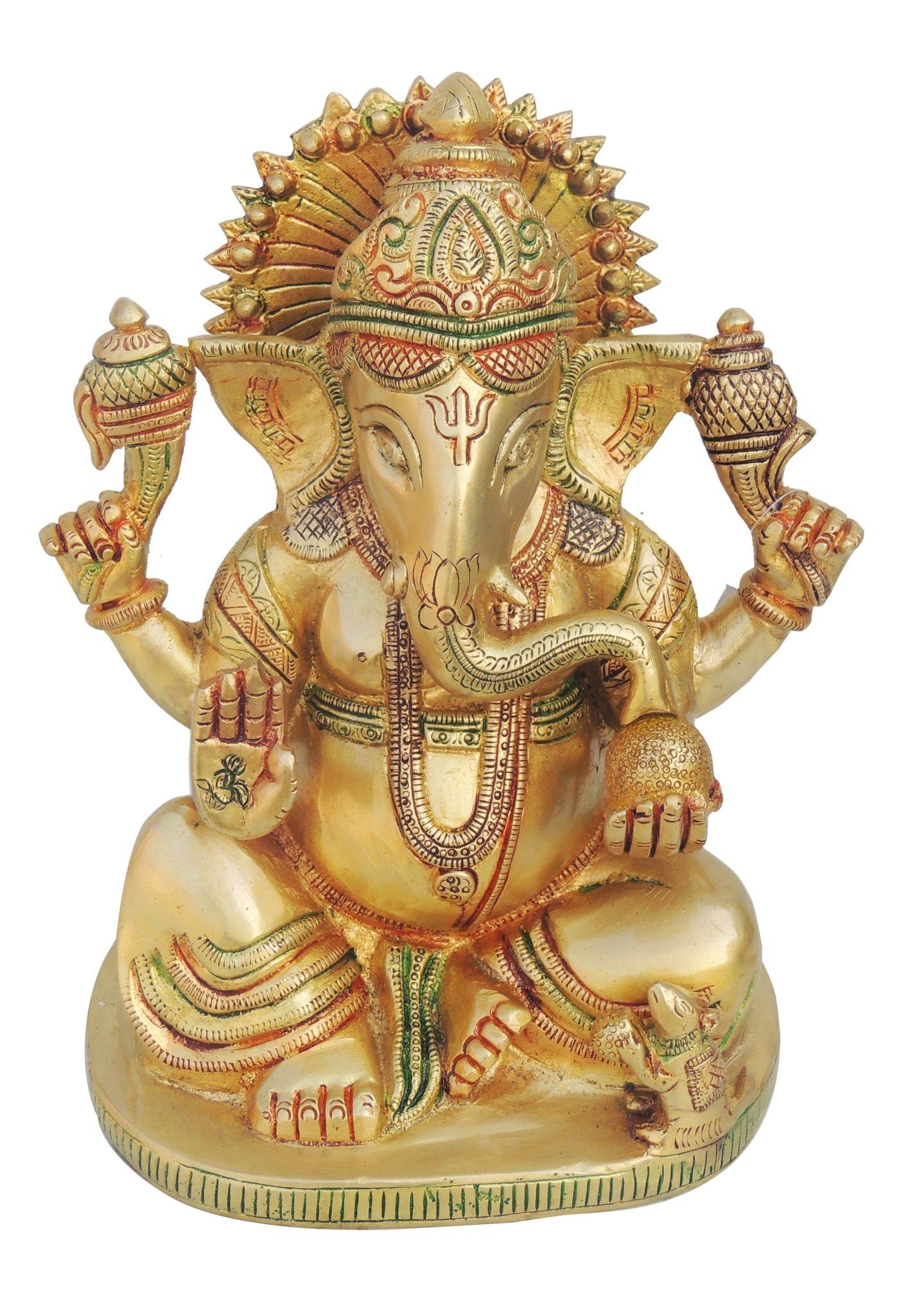 Brass Ganesh Ji Statue