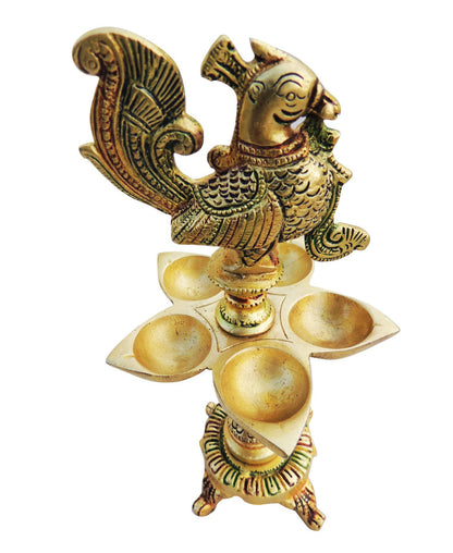 Brass Murga Deepak Statue