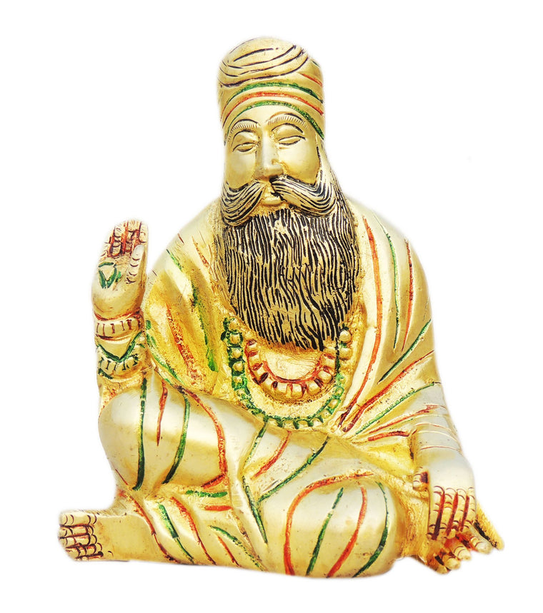 Brass Guru Nanak Dev Ji Statue