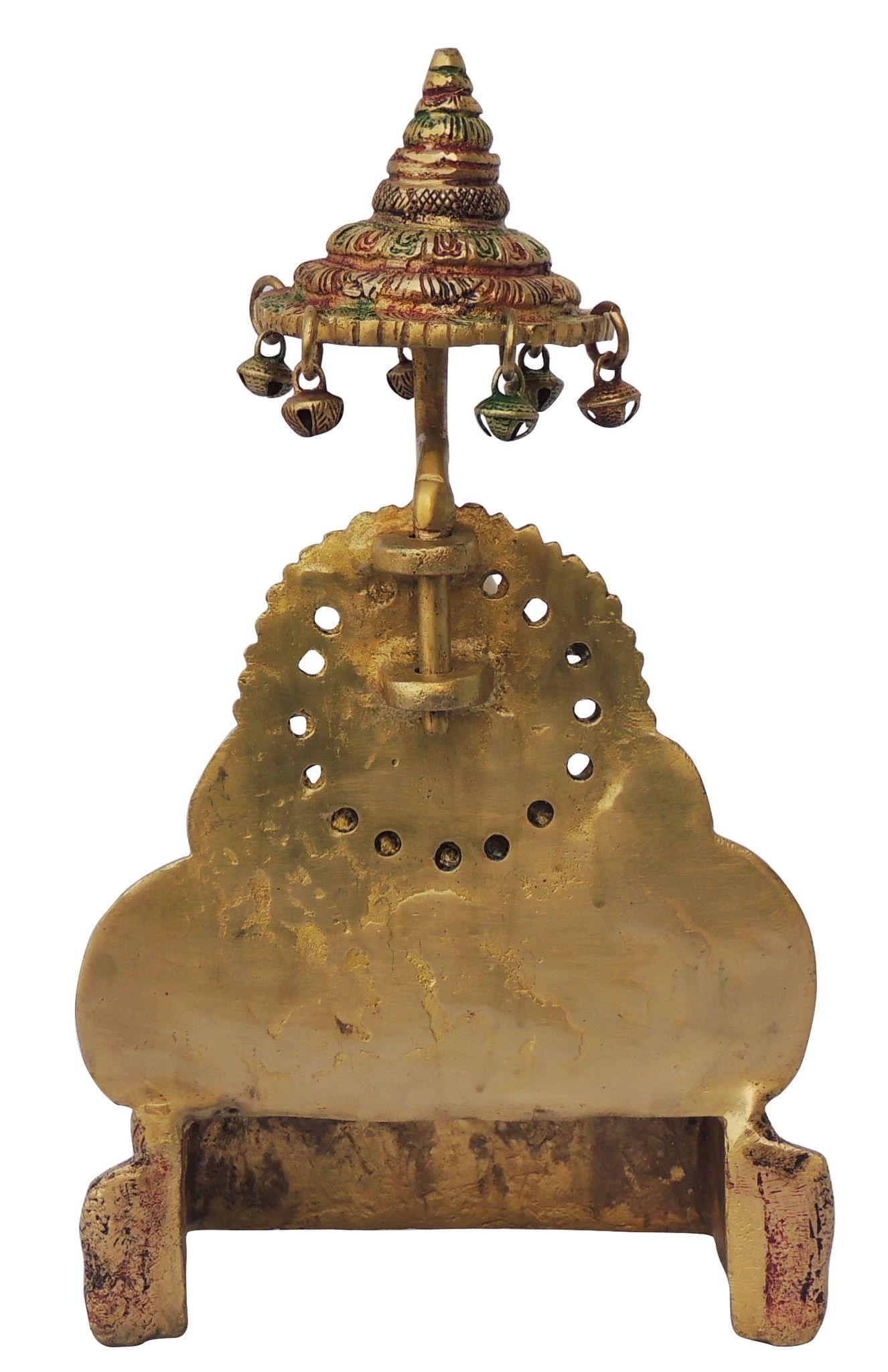 Brass Sai Baba Umbrella Statue