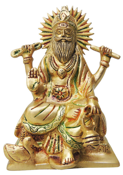 Brass Vishwakarma Statue