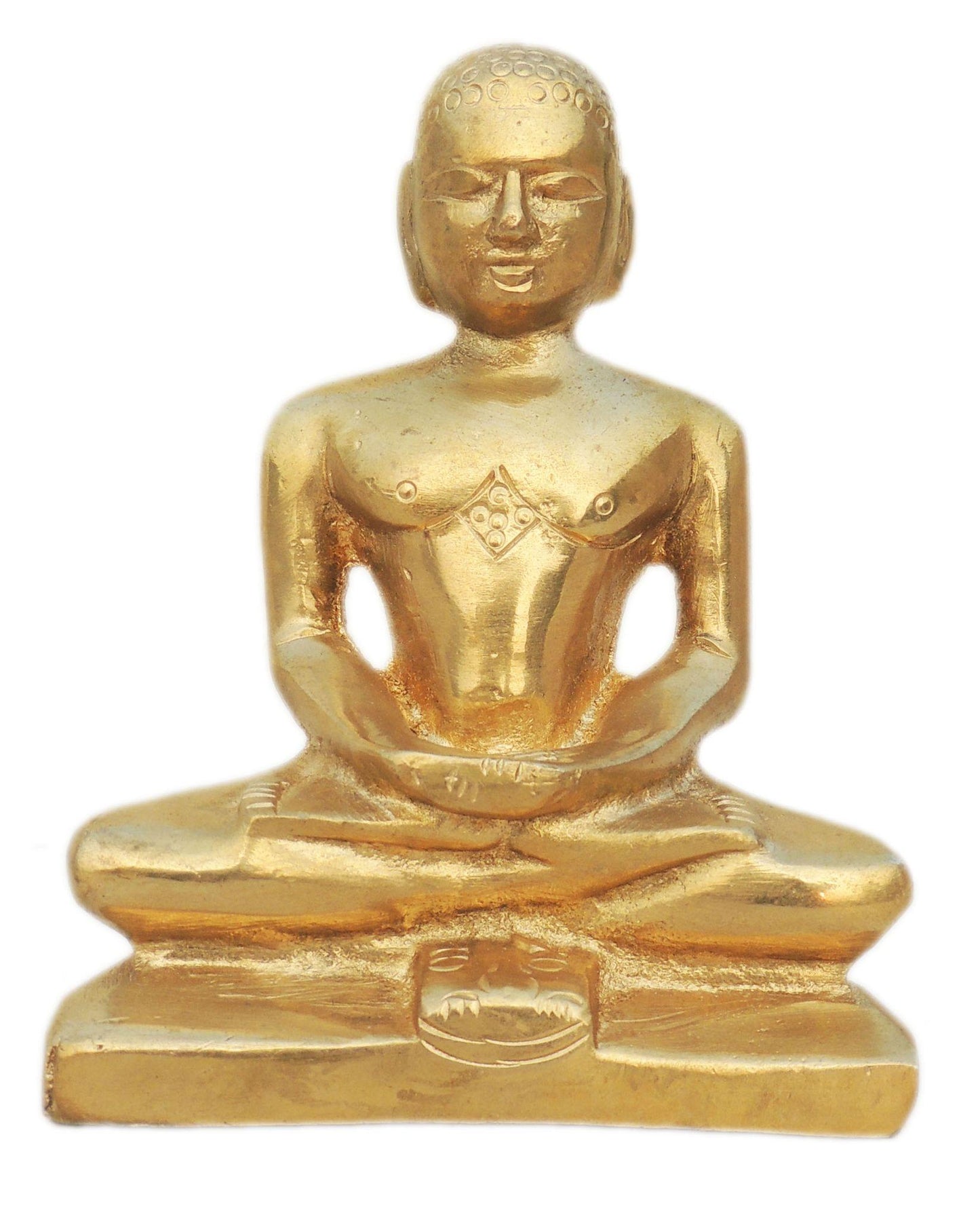 Brass Mahaveer Ji Statue