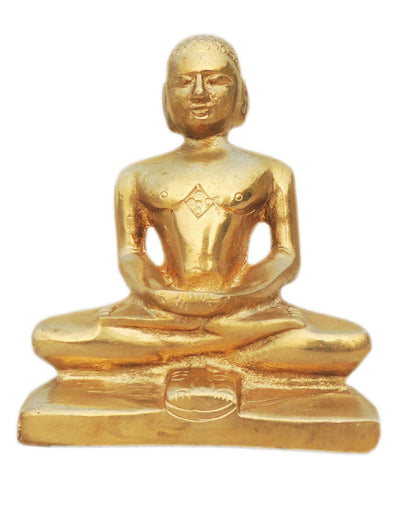 Brass Mahaveer Ji Statue