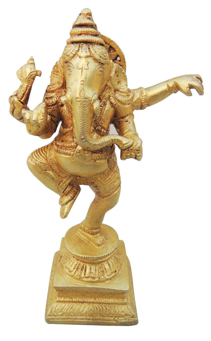 Brass Dancing Ganesha Statue