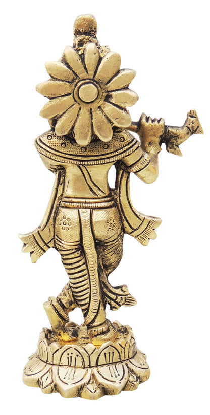 Brass Krishna Statue