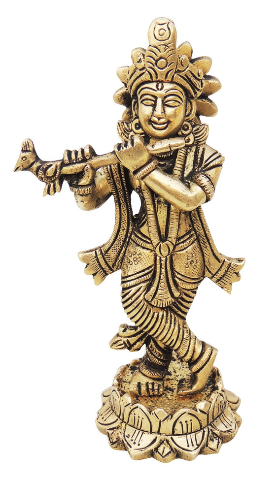 Brass Krishna Statue