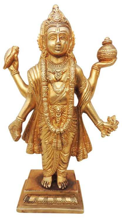 Brass Dhanvantri Ji Statue