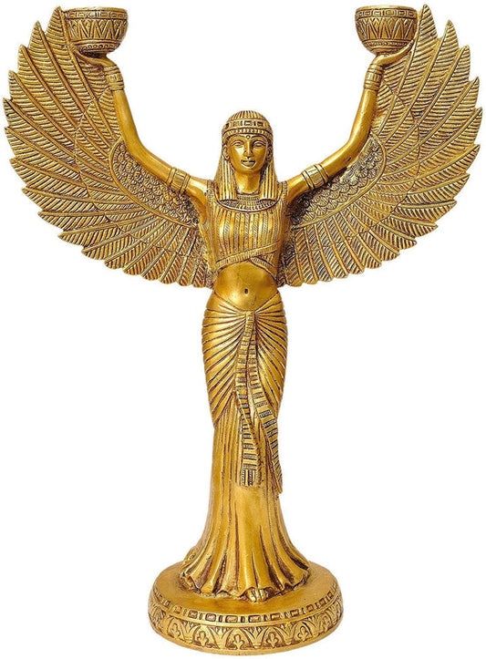 Brass Egyptian Mummy Candle Holder