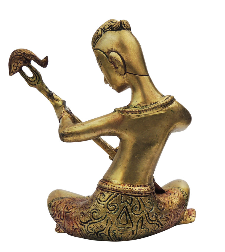 Brass Musical Set Male Statue