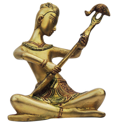 Brass Musical Set Male Statue