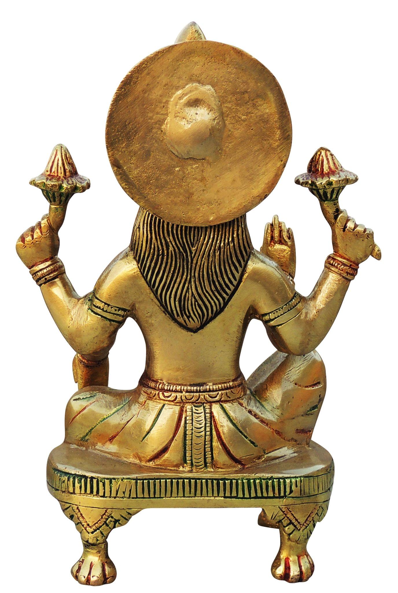 Brass Laxmi Ji Statue