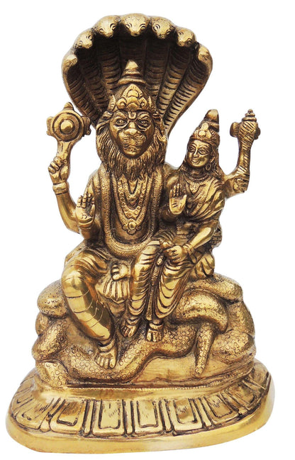 Brass Narsingh Bhagwan Statue