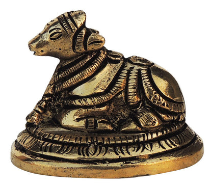 Brass Nandi Small Statue