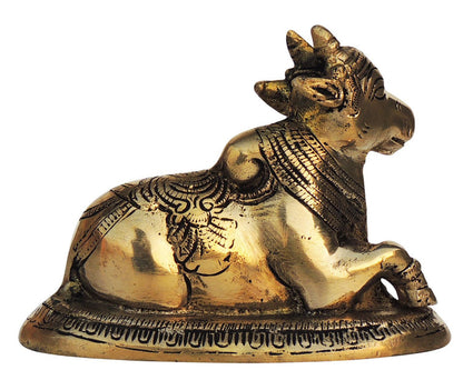 Brass Nandi Statue