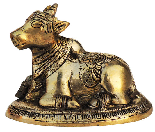 Brass Nandi Statue