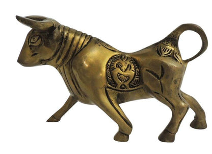 Brass Bull Statue