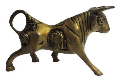 Brass Bull Statue