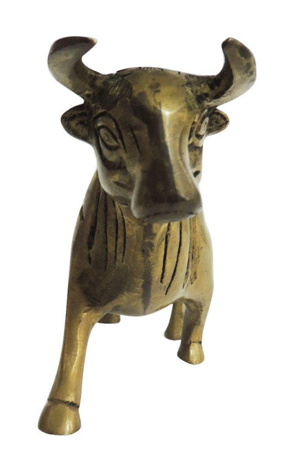 Brass Bull Statue