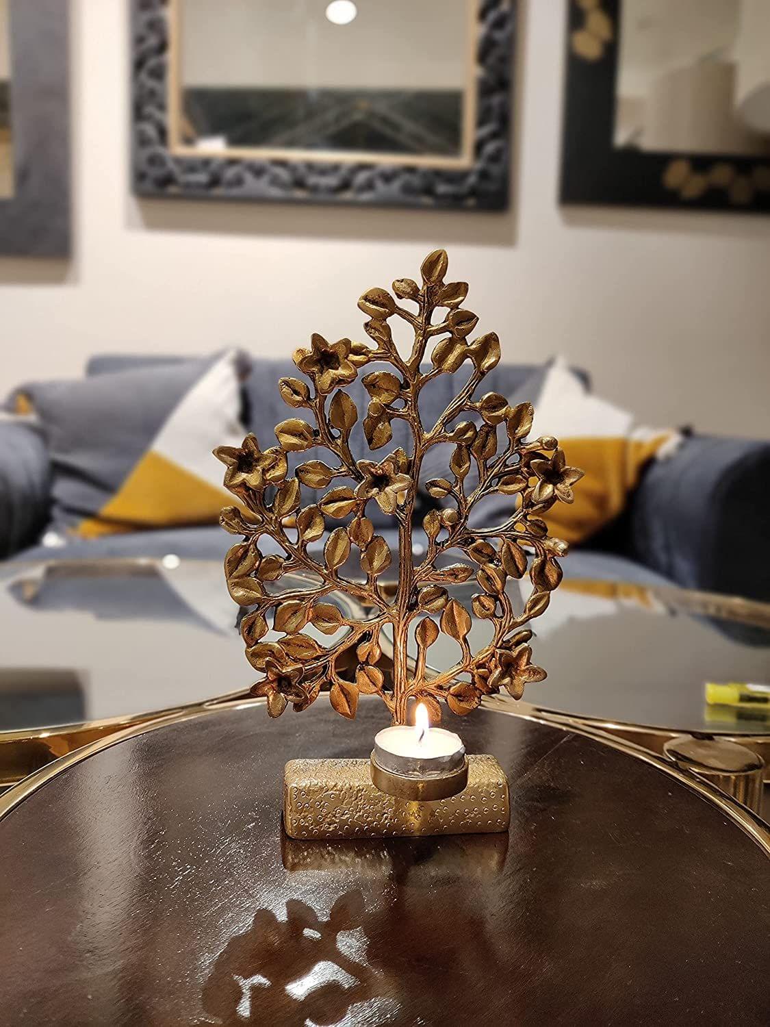 Brass Table Decor Tree