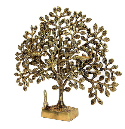 Brass Wall Hanging Tree Statue