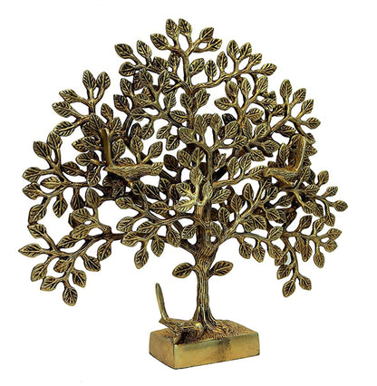 Brass Wall Hanging Tree Statue