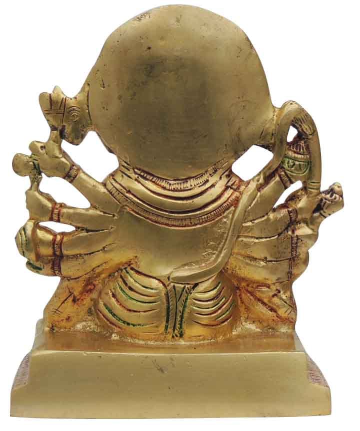 Brass Panchmukhi Hanuman Ji Statue